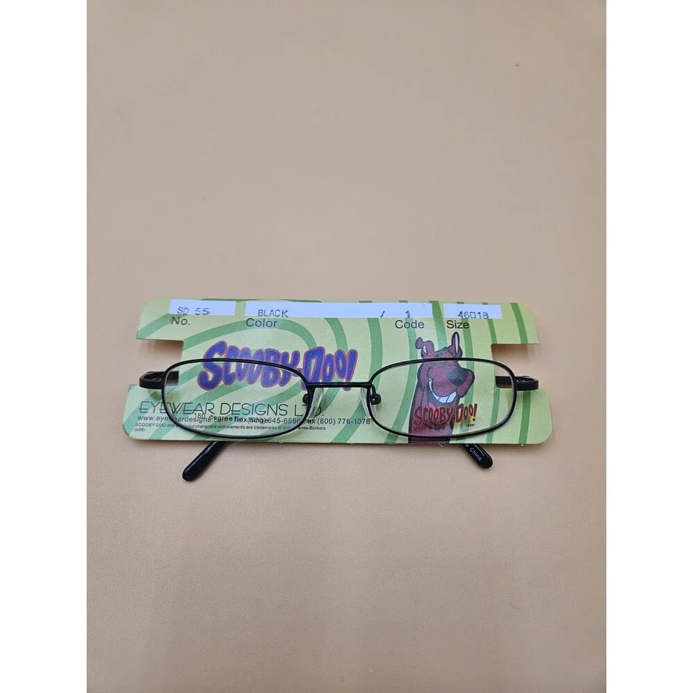 Scooby Doo Hanna Barbera SD 55-01  Kids Cartoon Black Eyeglass Frames 46-18-125